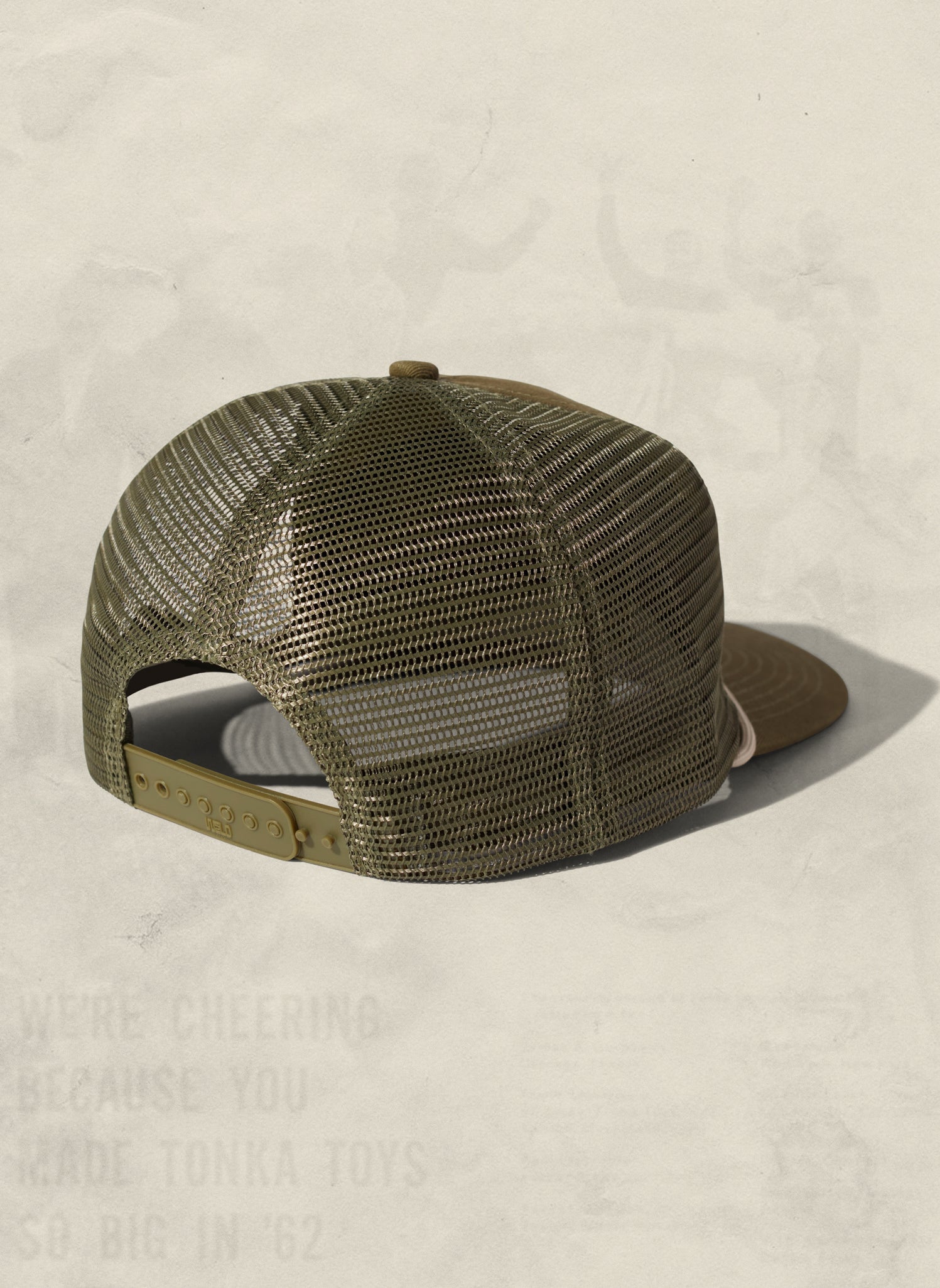 Brushed Cotton Rope Trucker Hat with Curved Brim Snapback