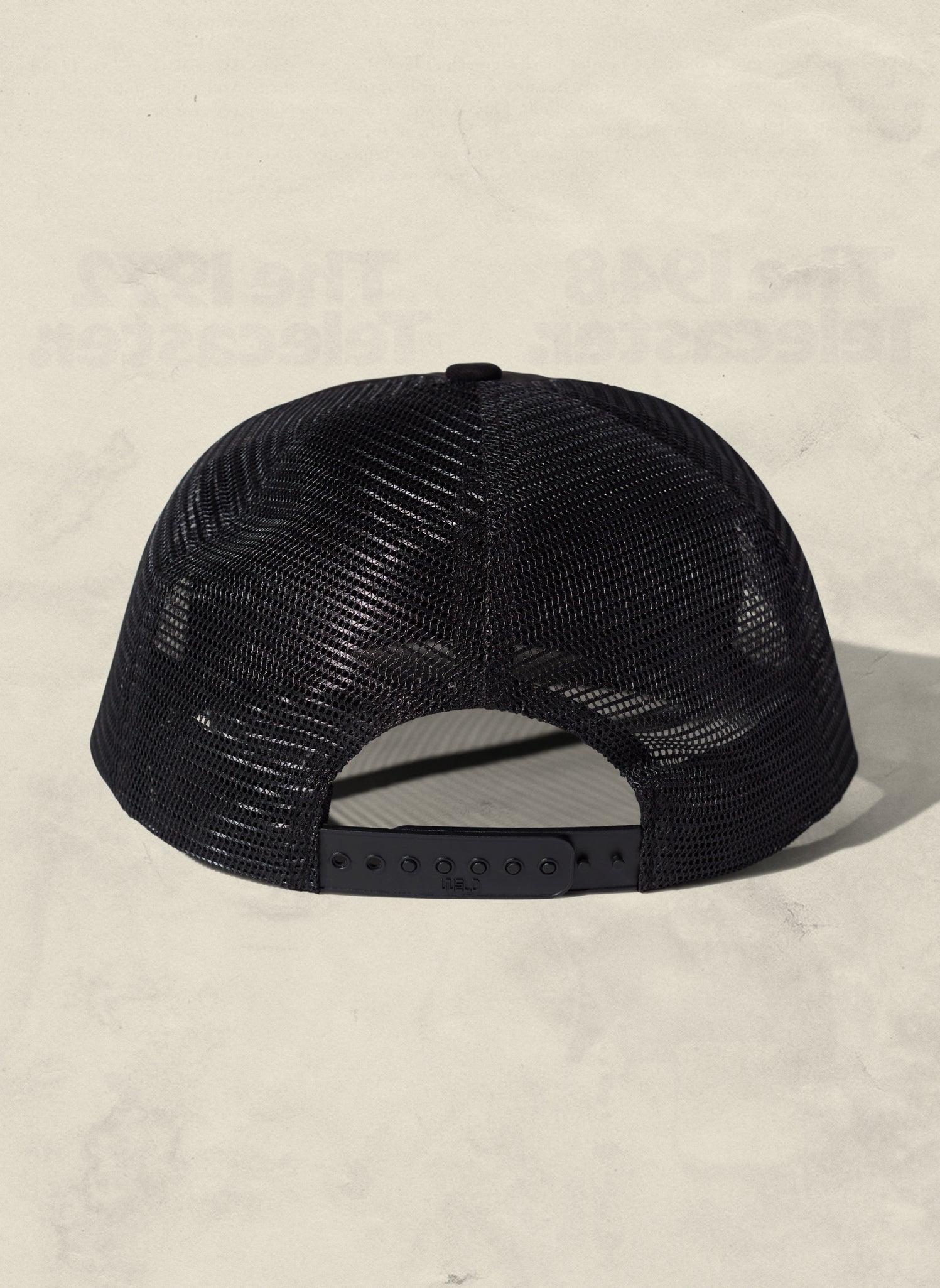 Brushed Cotton Rope Trucker Hat with Curved Brim Snapback