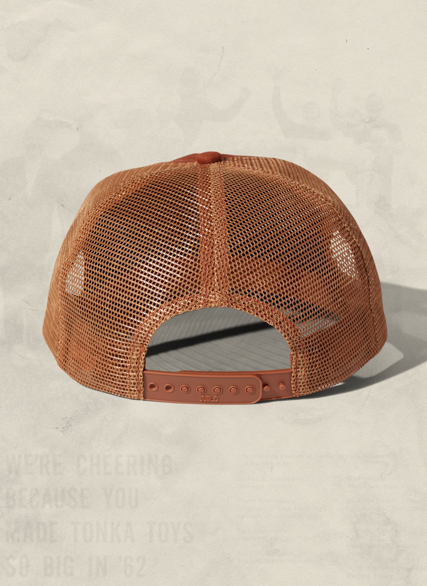 Brushed Cotton Rope Trucker Hat with Curved Brim Snapback