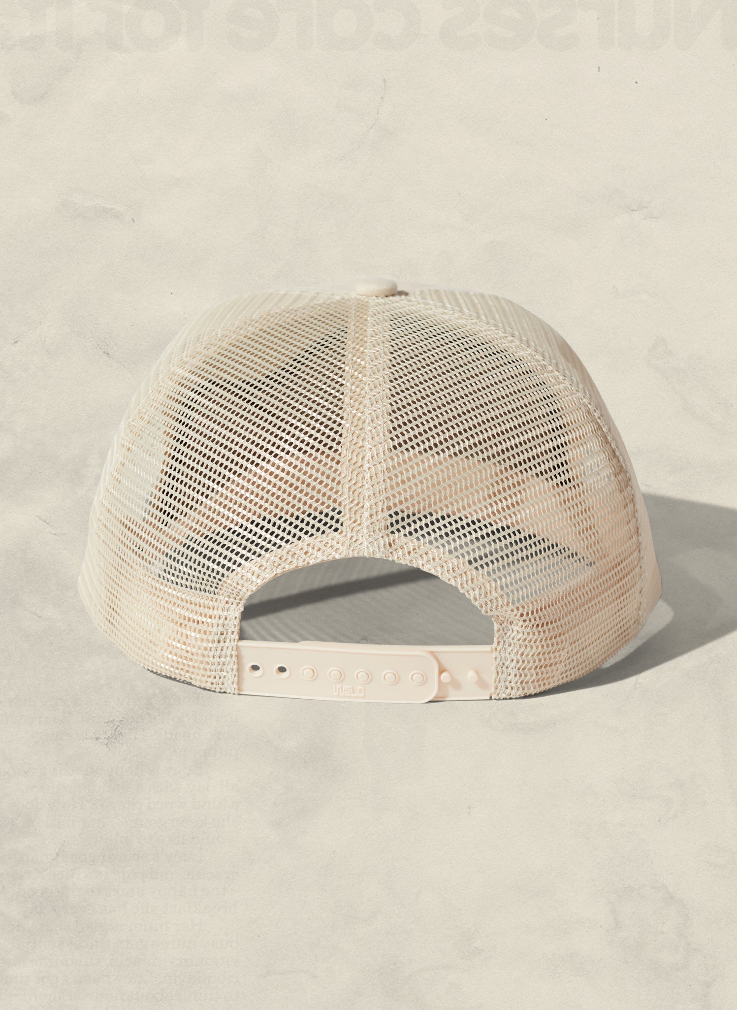 Brushed Cotton Rope Trucker Hat with Curved Brim Snapback