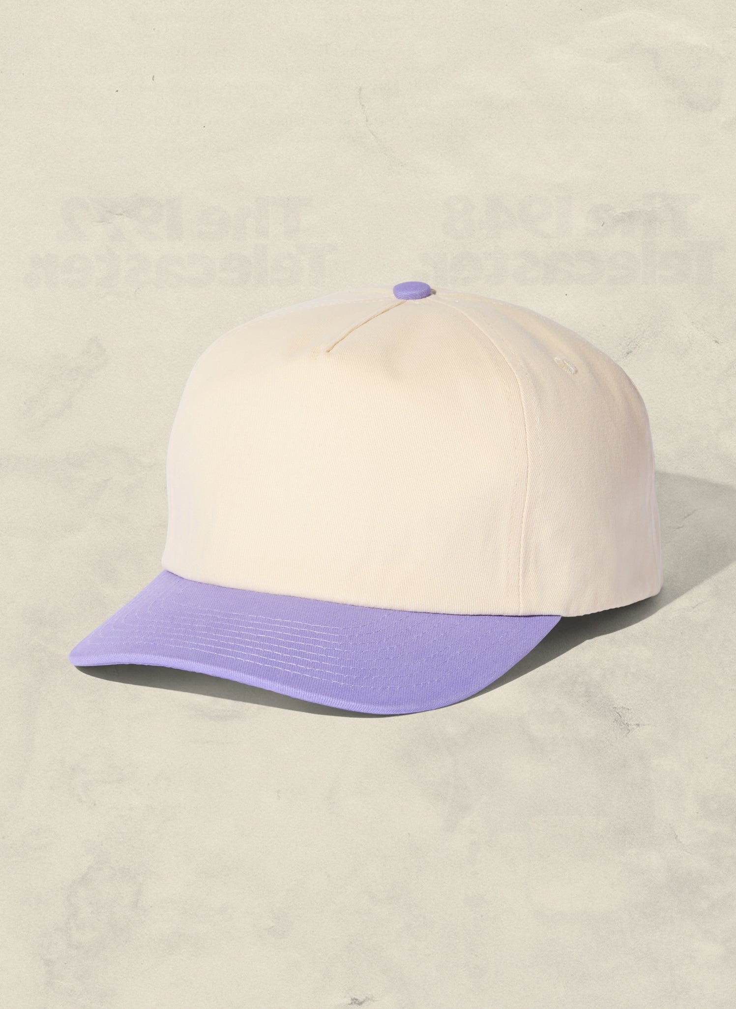 Two-Tone Brushed Cotton Workhorse Snapback Hat with Mesh Liner