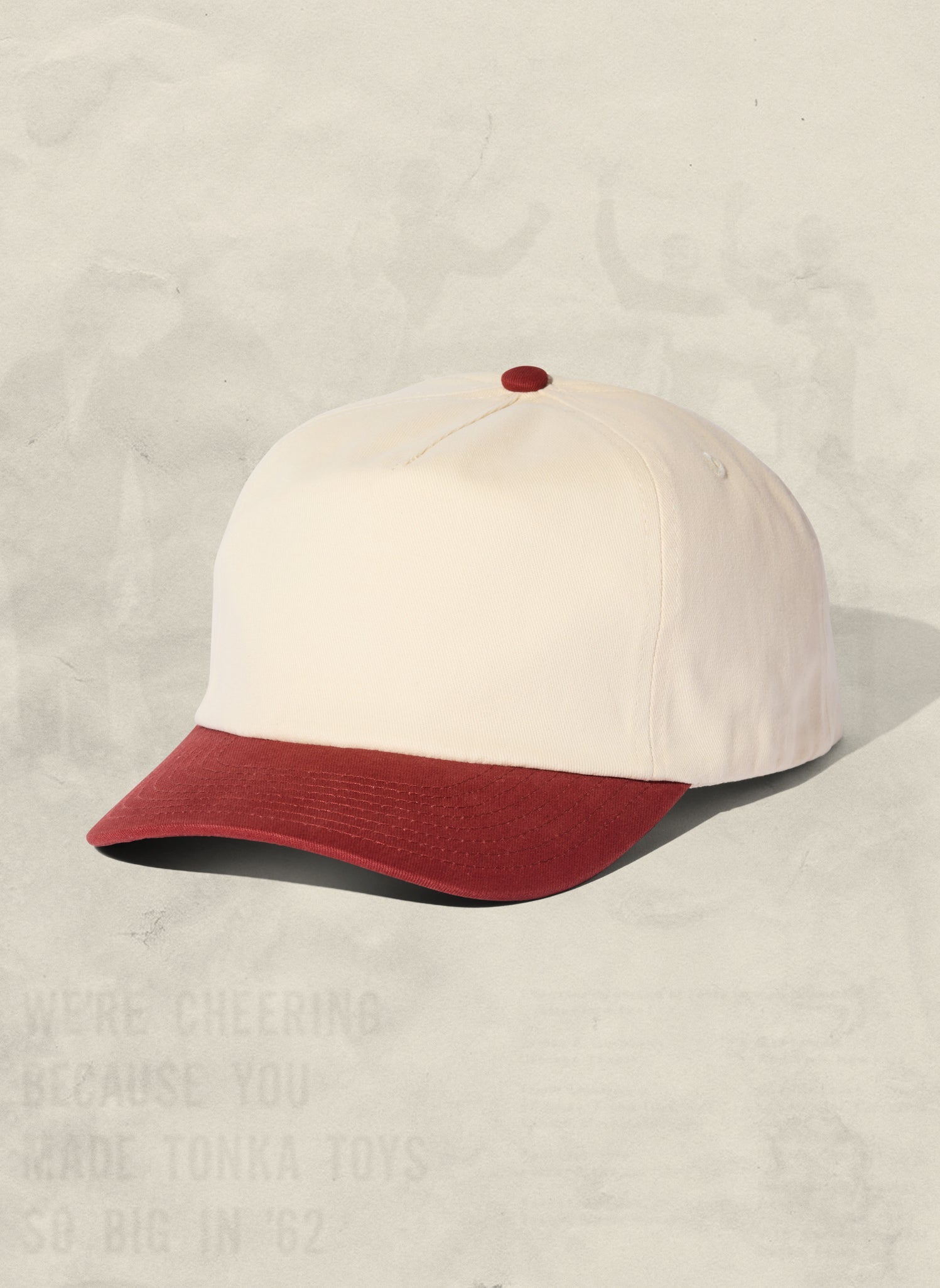 Two-Tone Brushed Cotton Workhorse Snapback Hat with Mesh Liner