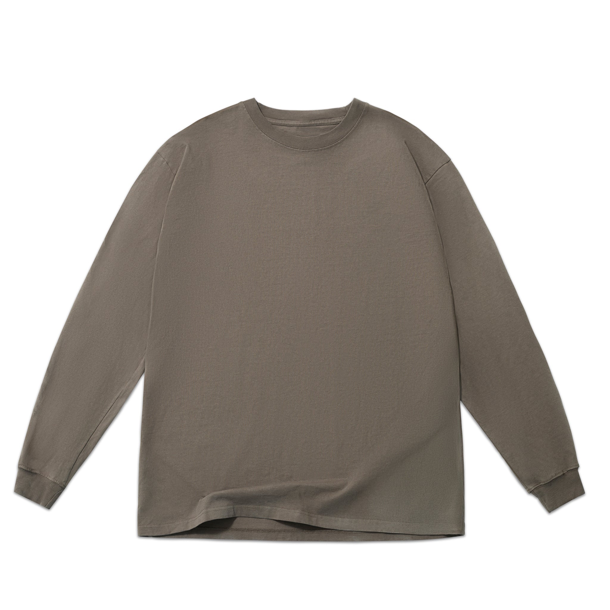 Oversized Box Long Sleeve Tee 7.5oz Cotton Vintage Snow Wash