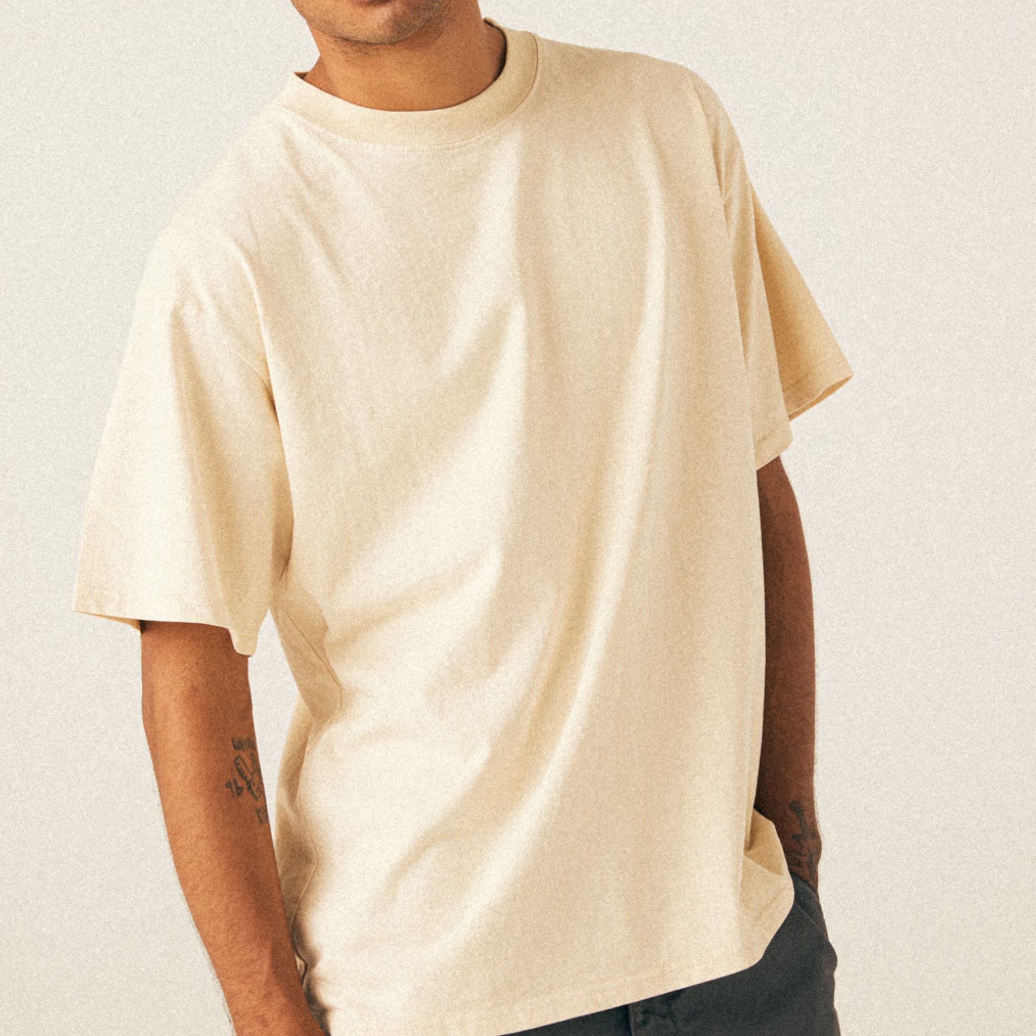 Premium Heavyweight Cotton Oversized Drop Shoulder Short Sleeve T-Shirt 7.5oz