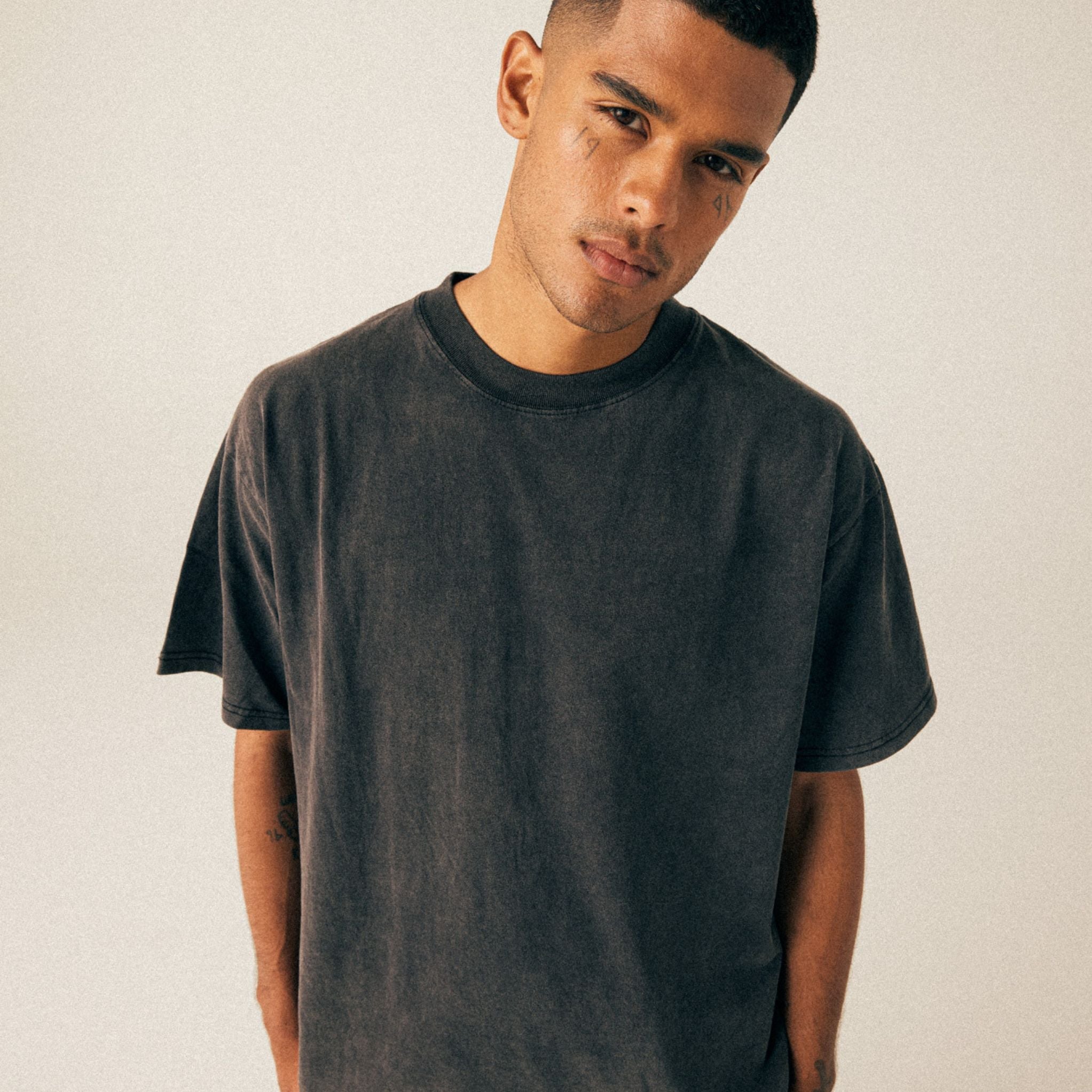 Premium Heavyweight Cotton Oversized Drop Shoulder Short Sleeve T-Shirt 7.5oz