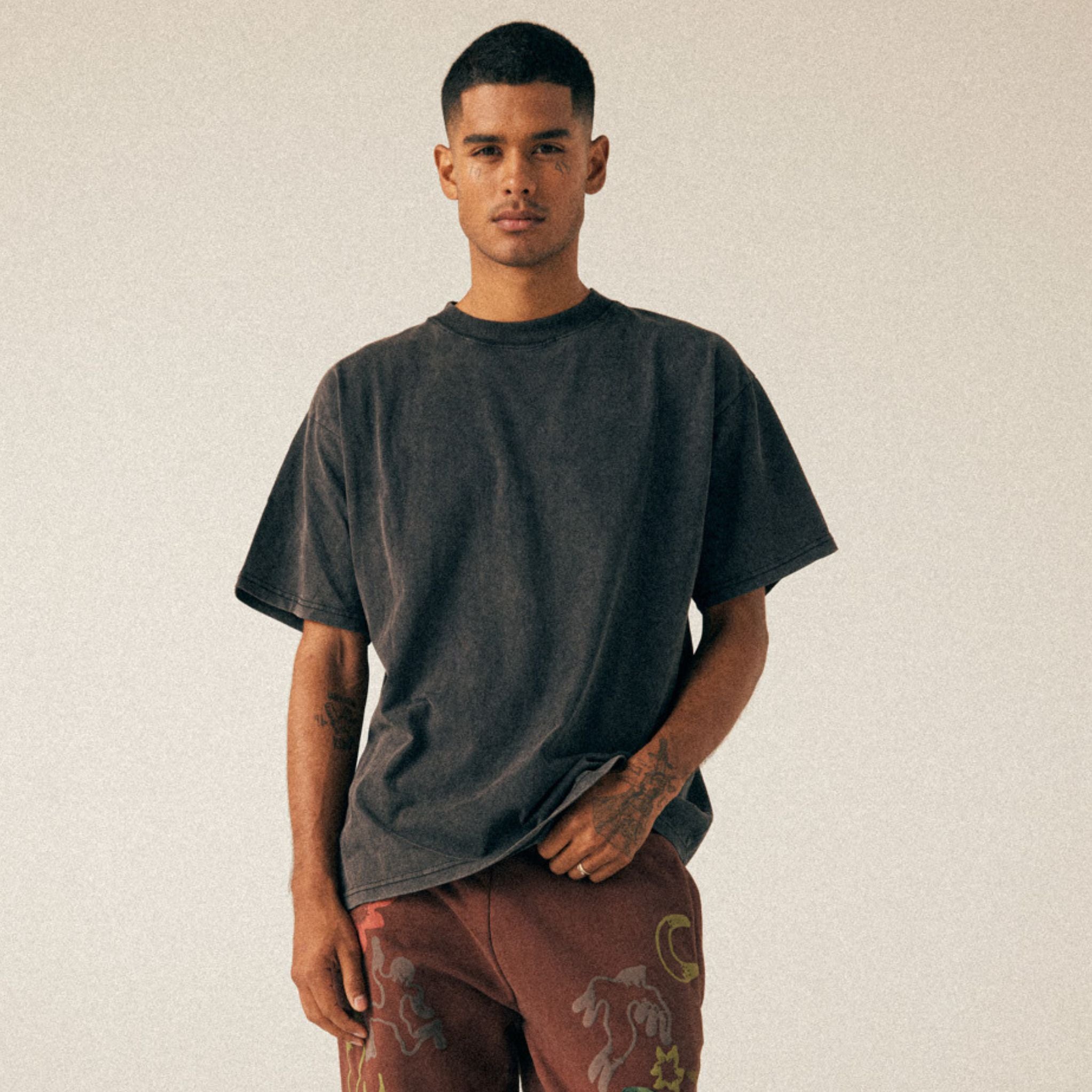Premium Heavyweight Cotton Oversized Drop Shoulder Short Sleeve T-Shirt 7.5oz