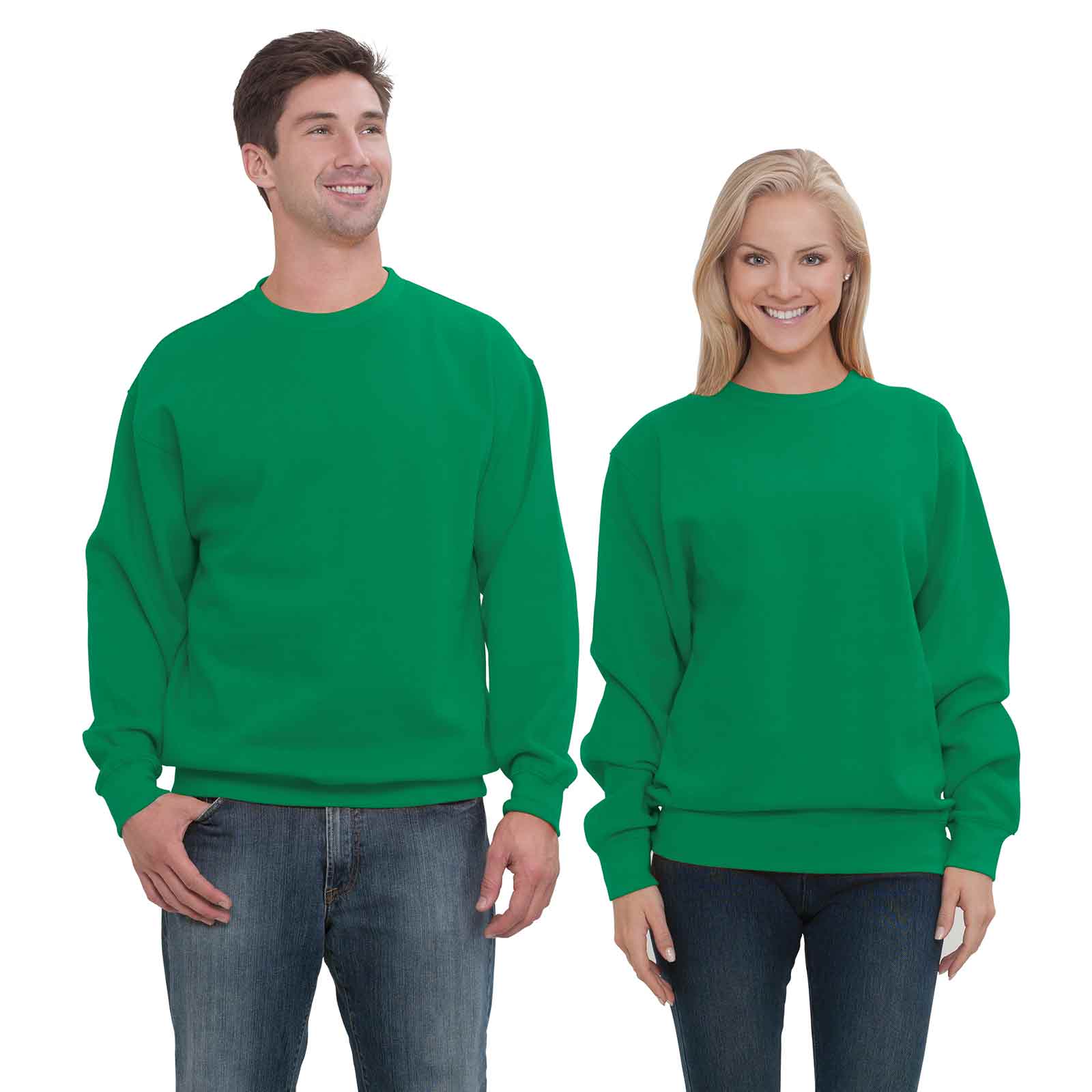 Premium Unisex Cotton Blend Fleece Crewneck Sweatshirt - Durable, Pill-Resistant, Comfort Fit