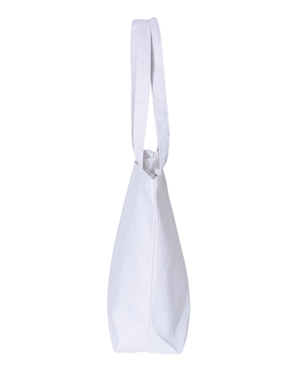 Q-Tees 25L Heavy Cotton Canvas Zippered Tote Bag with Pocket