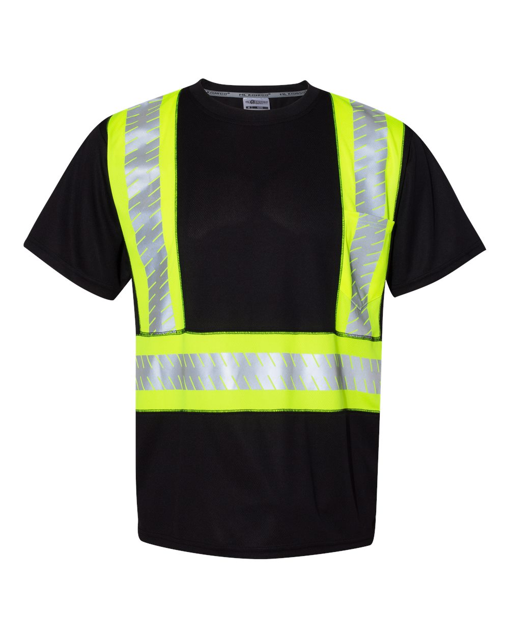 Kishigo B200-204 Unisex EV Series® Enhanced Visibility Contrast Pocket T-Shirt
