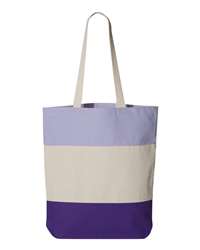 Q-Tees 20L Small Deluxe Canvas Tote with Zipper Pocket