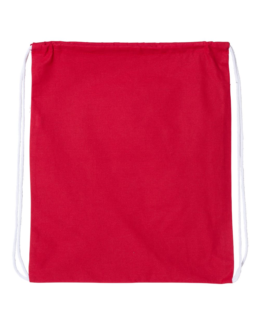 Q-Tees Large Economical Cotton Drawstring Sport Pack Tote Bag