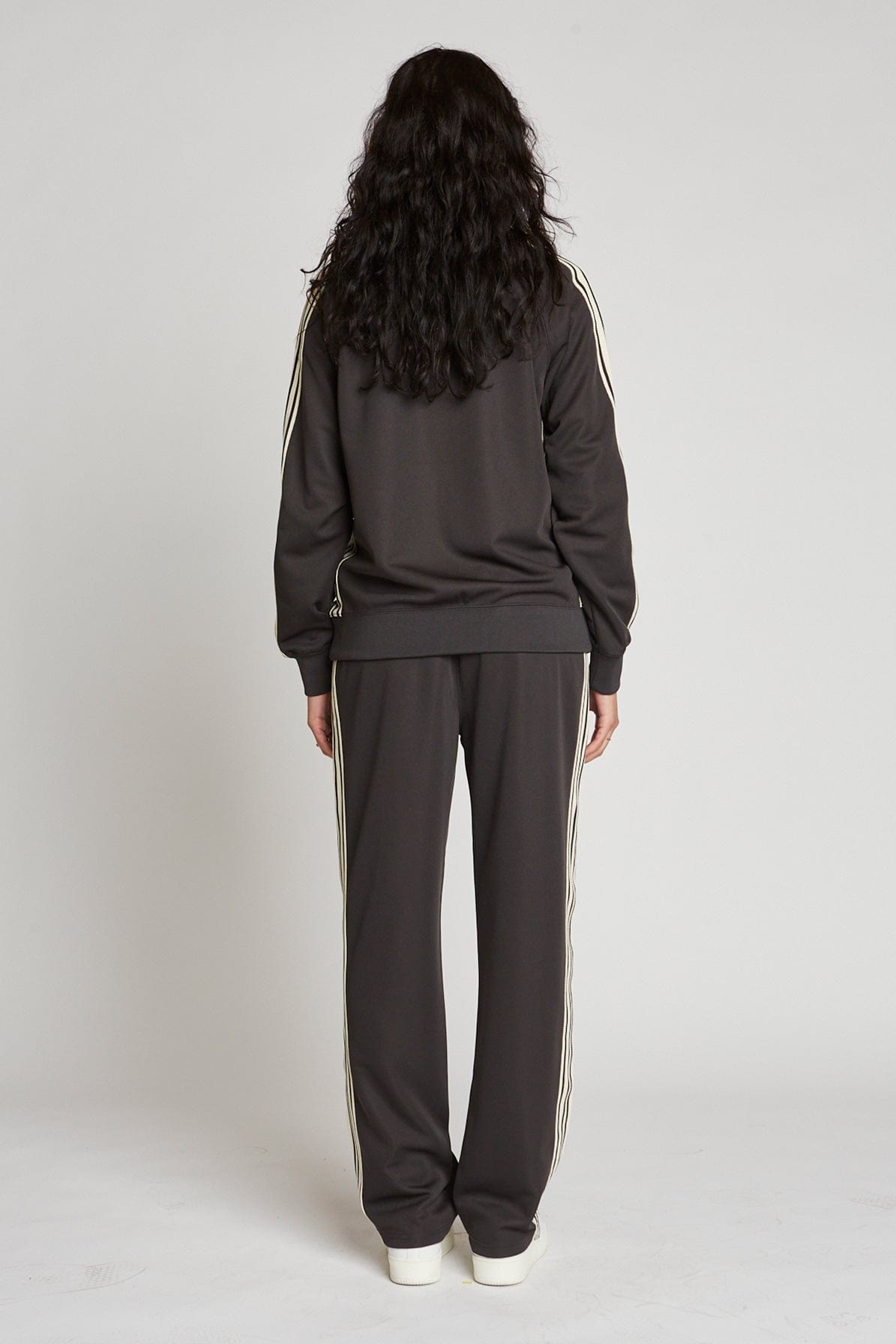 Premium Heavyweight Polyester Track Jacket with Custom Knit Taping and Two-Way Zipper