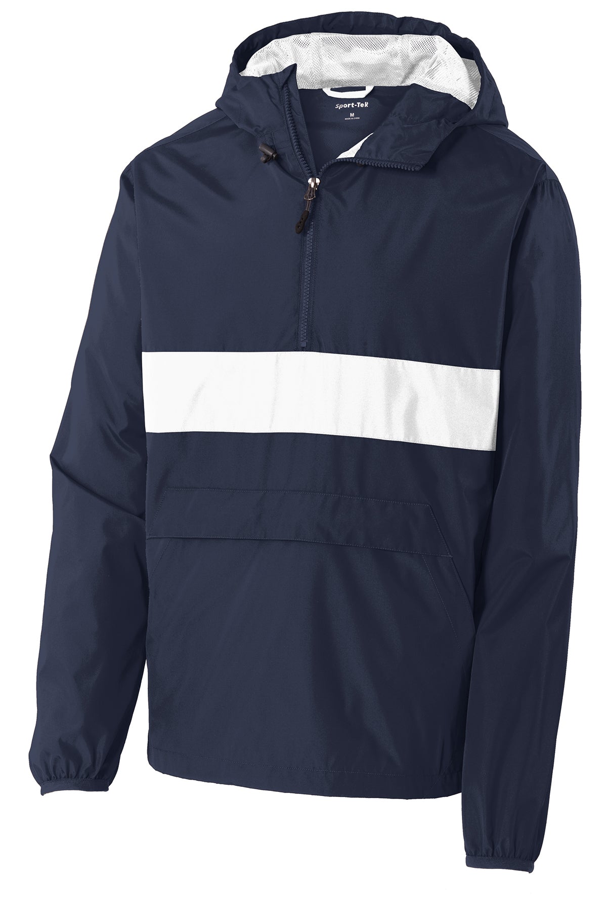 Sport-Tek Lightweight Zipped Anorak Jacket – Wind & Water Resistant