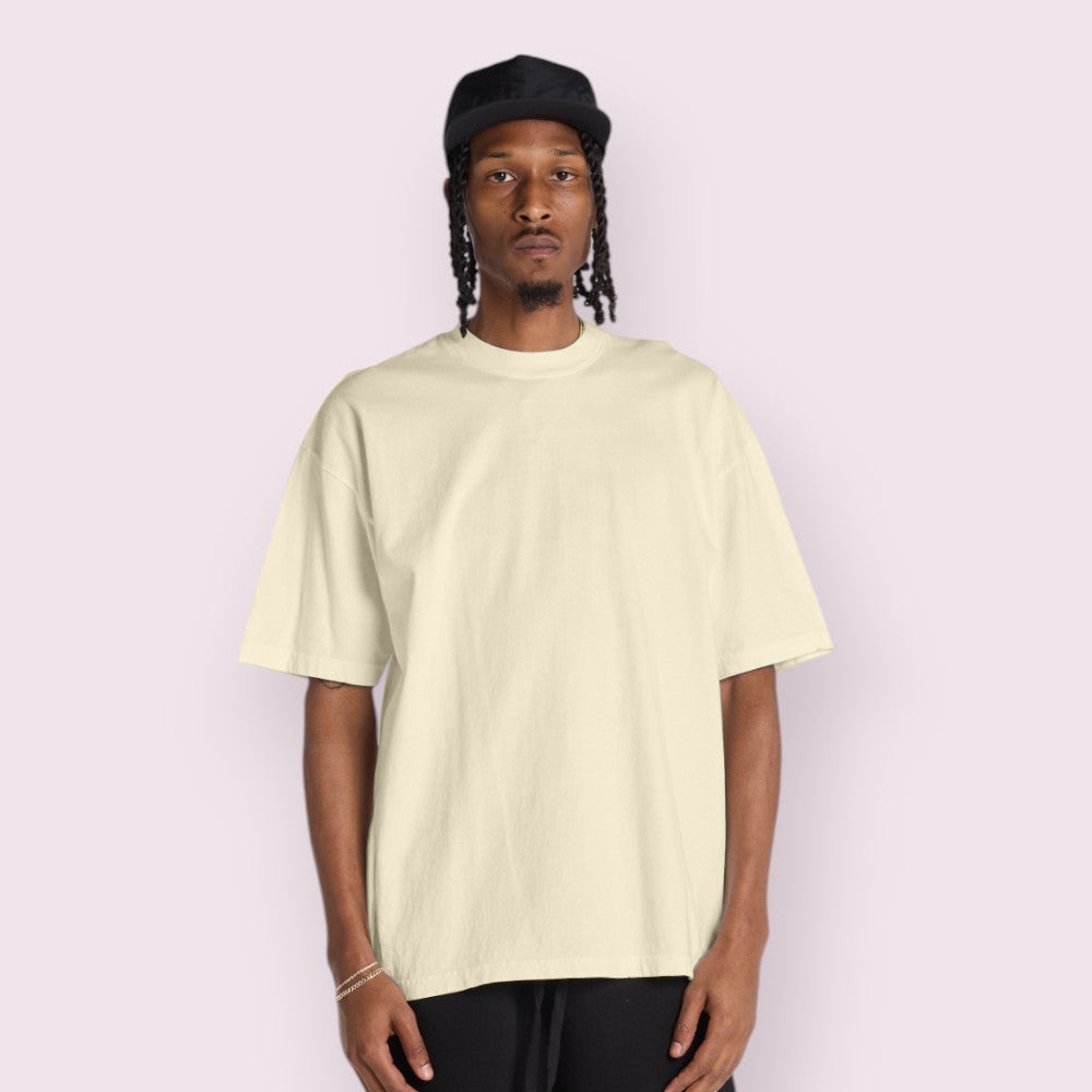 Oversized 100% Combed Cotton Triple Bio-Polish Wash Graphic Tee