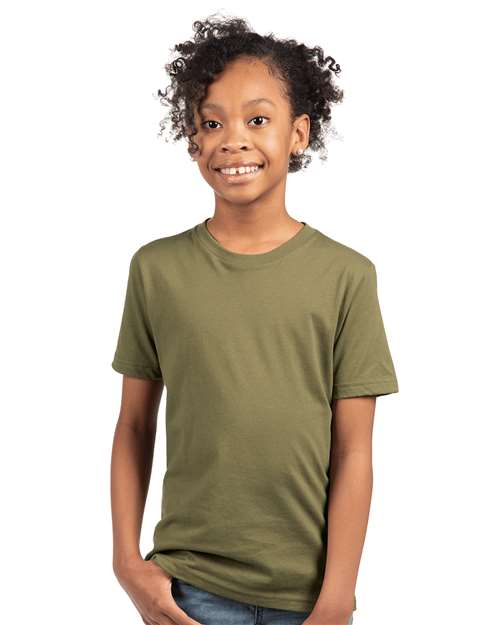 Premium Soft Youth 100% Combed Cotton Jersey T-Shirt Next Level 3310