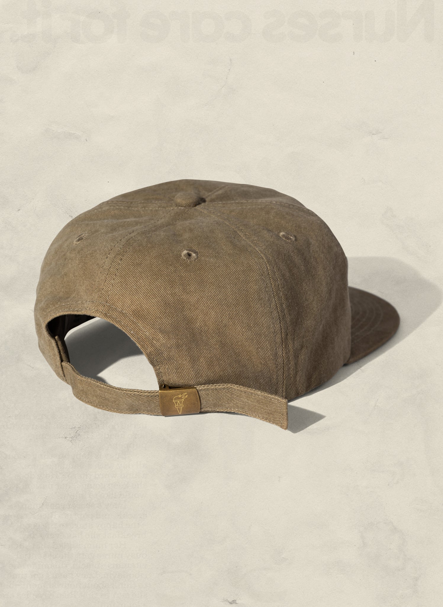 Washed Cotton Twill 5-Panel Unstructured Field Trip Hat Adjustable Strap