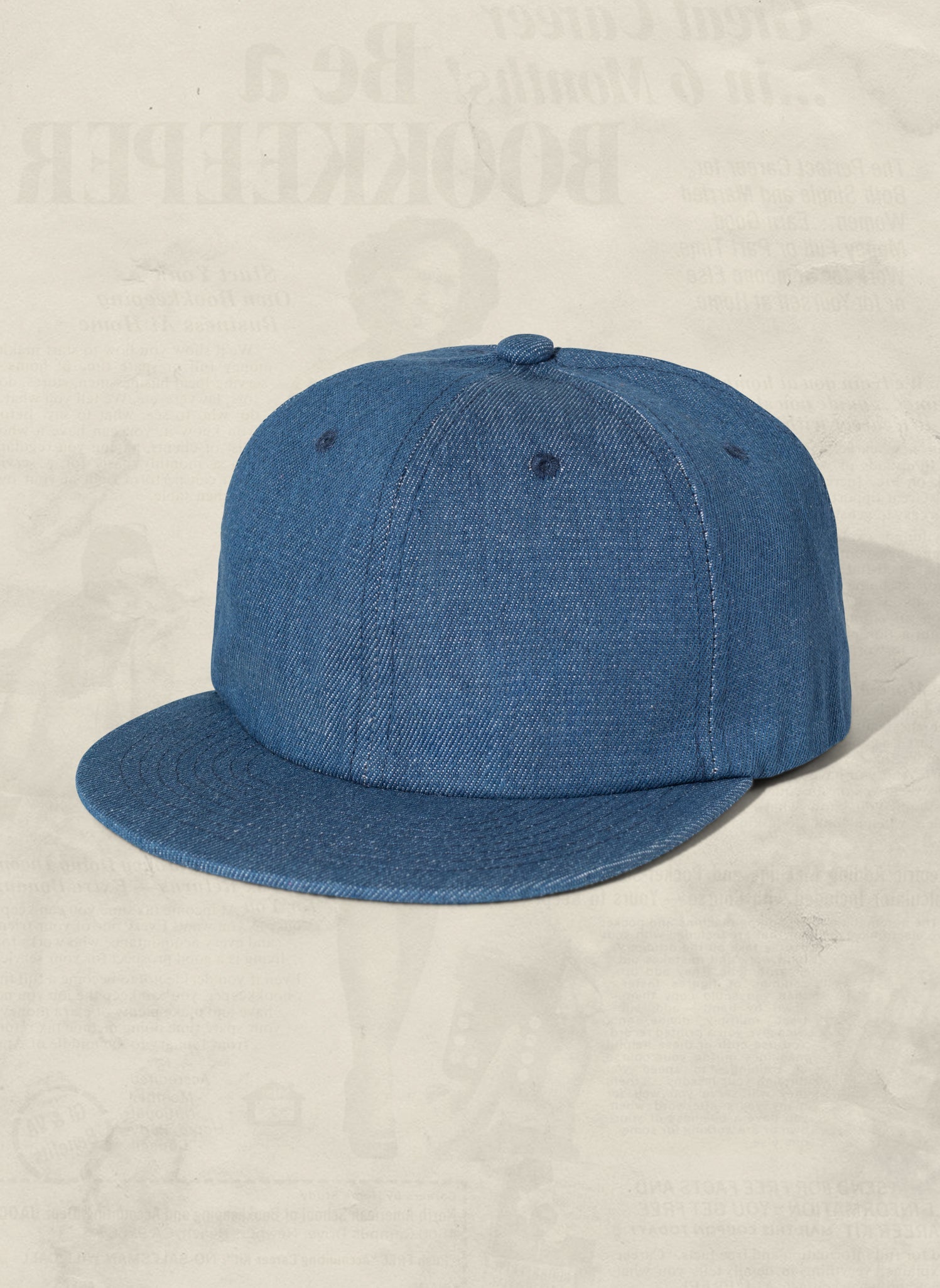 Brushed Cotton Field Trip Hat Unstructured 6-Panel Adjustable Brass Strap