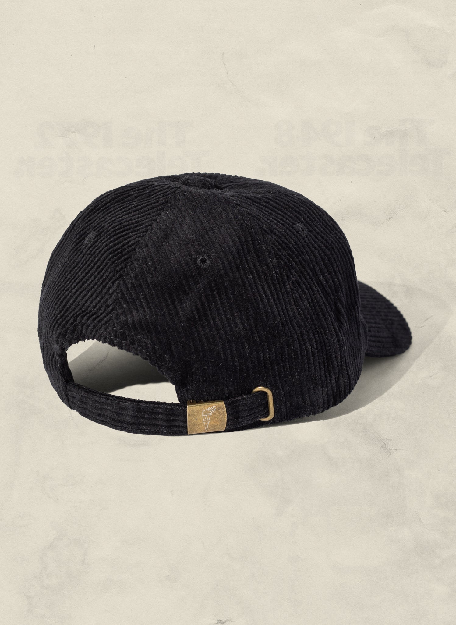 Corduroy Unstructured Dad Hat with Curved Brim and Brass Clasp
