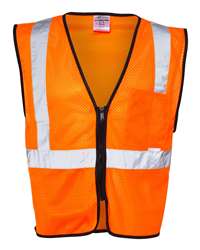 Kishigo Unisex One-Pocket Breakaway Safety Vest – Lime Mesh