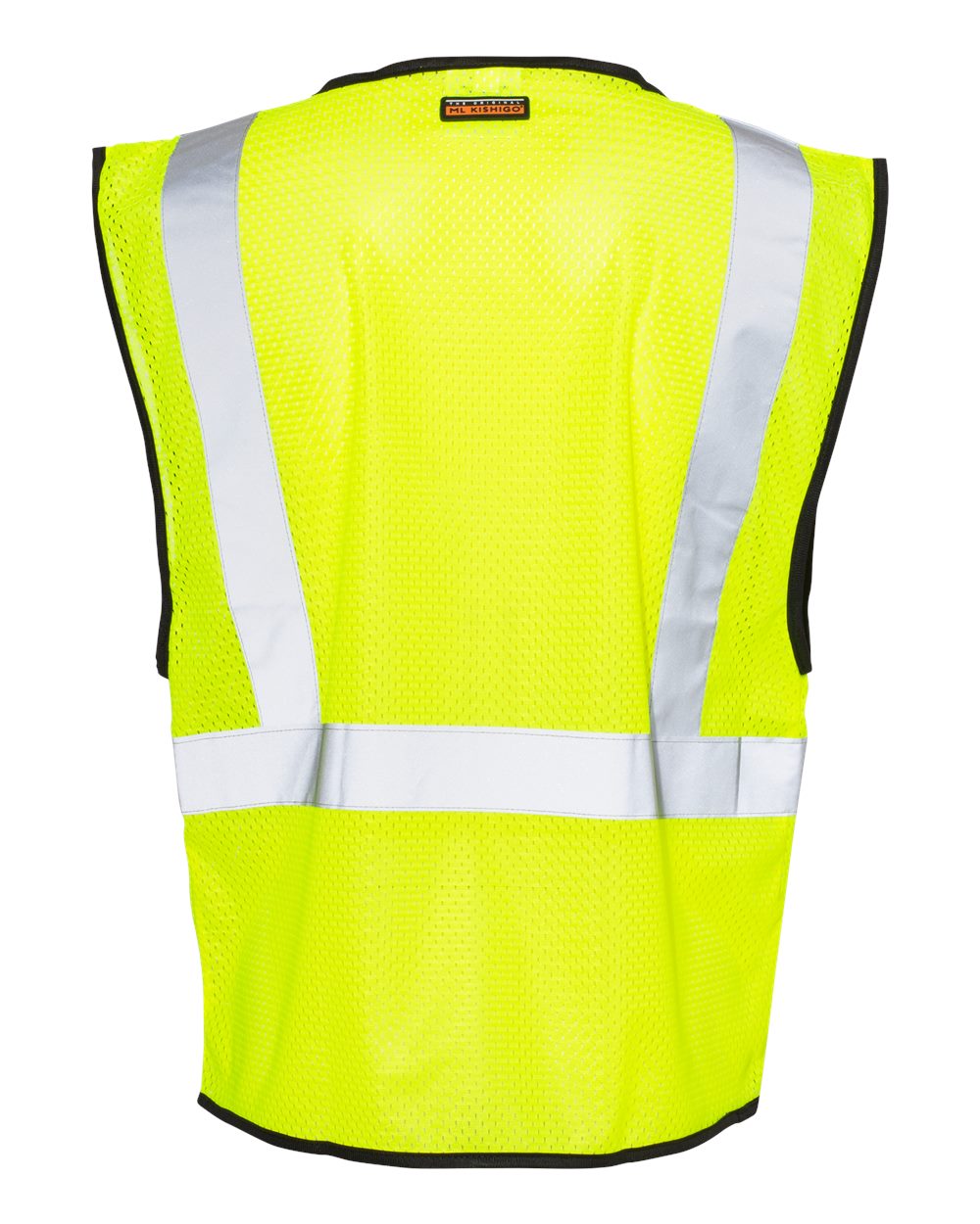 Kishigo Unisex Zippered Mesh Economy Class 2 Vest Lime Orange