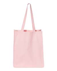 Q-Tees 27L Jumbo Cotton Canvas Shopping Bag with Gusseted Base