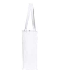 Q-Tees 27L Jumbo Cotton Canvas Shopping Bag with Gusseted Base