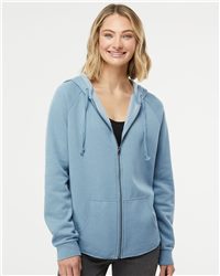 Women's California Wave Wash Full-Zip Hooded Sweatshirt Lightweight