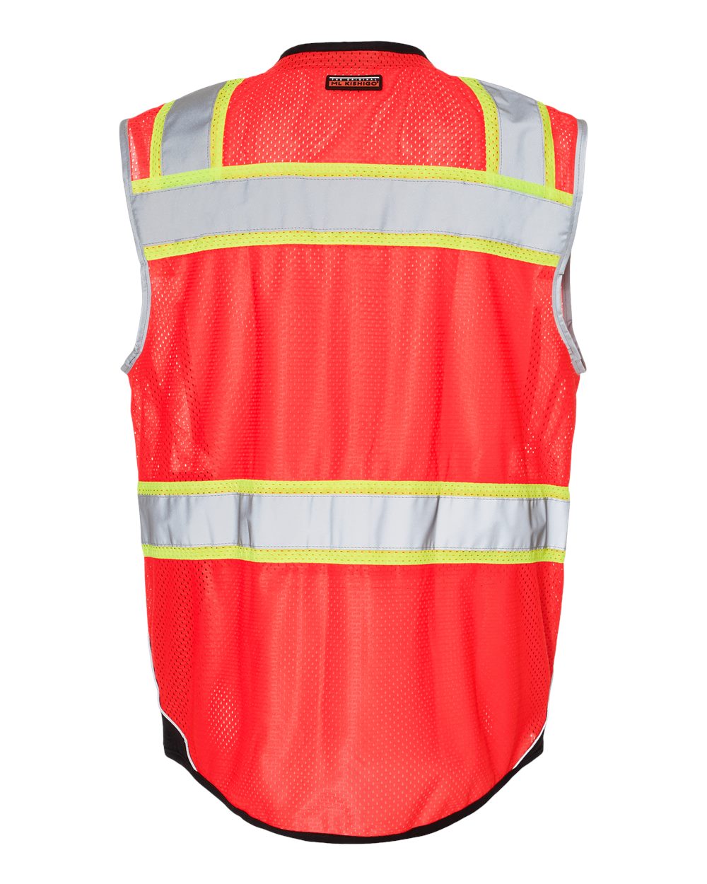 Kishigo Premium Black Series Black Bottom High-Visibility Class 2 Safety Vest