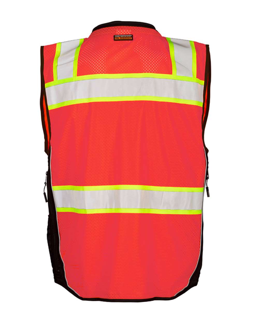 Kishigo Premium Black Series High-Visibility Surveyor Vest with Pockets and Reflective Tape