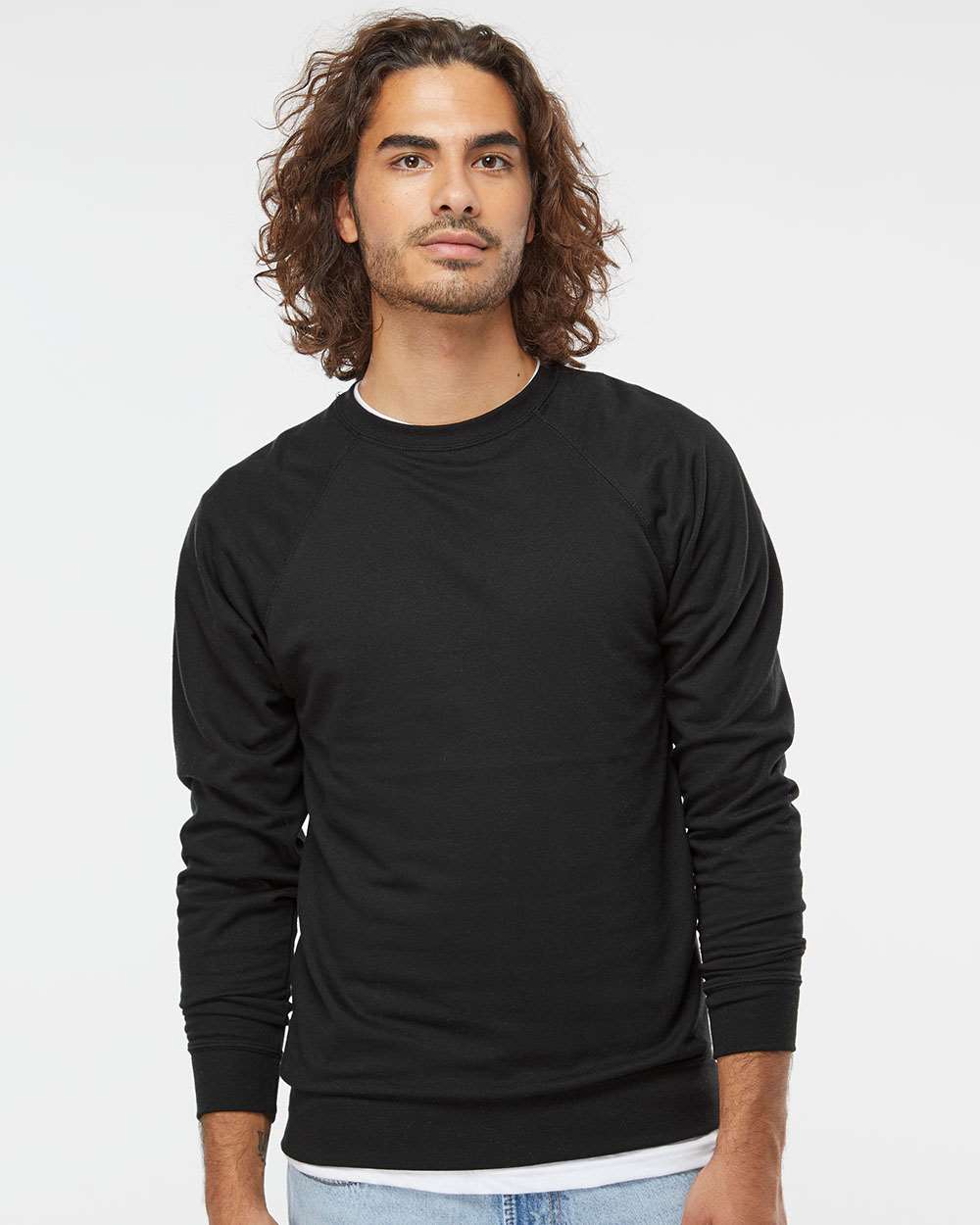 Independent Trading Co. Unisex Lightweight Loopback Terry Crewneck Sweatshirt