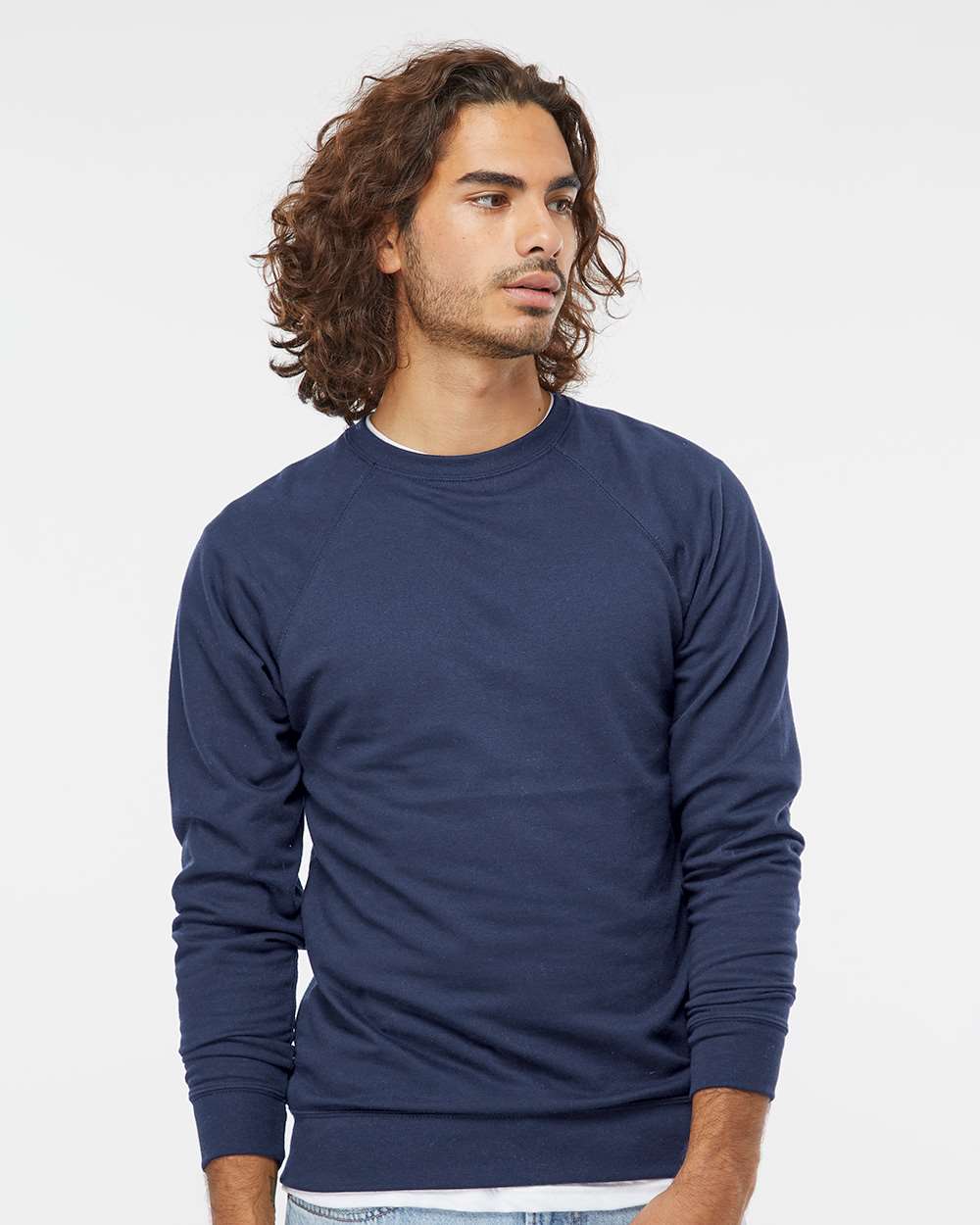 Independent Trading Co. Unisex Lightweight Loopback Terry Crewneck Sweatshirt