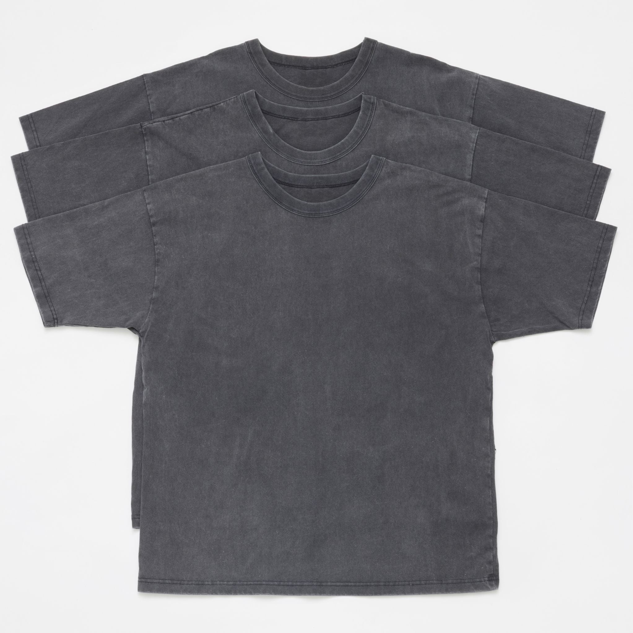 Durable Heavyweight 9oz Cotton Oversized Drop Shoulder Vintage Wash T-Shirt