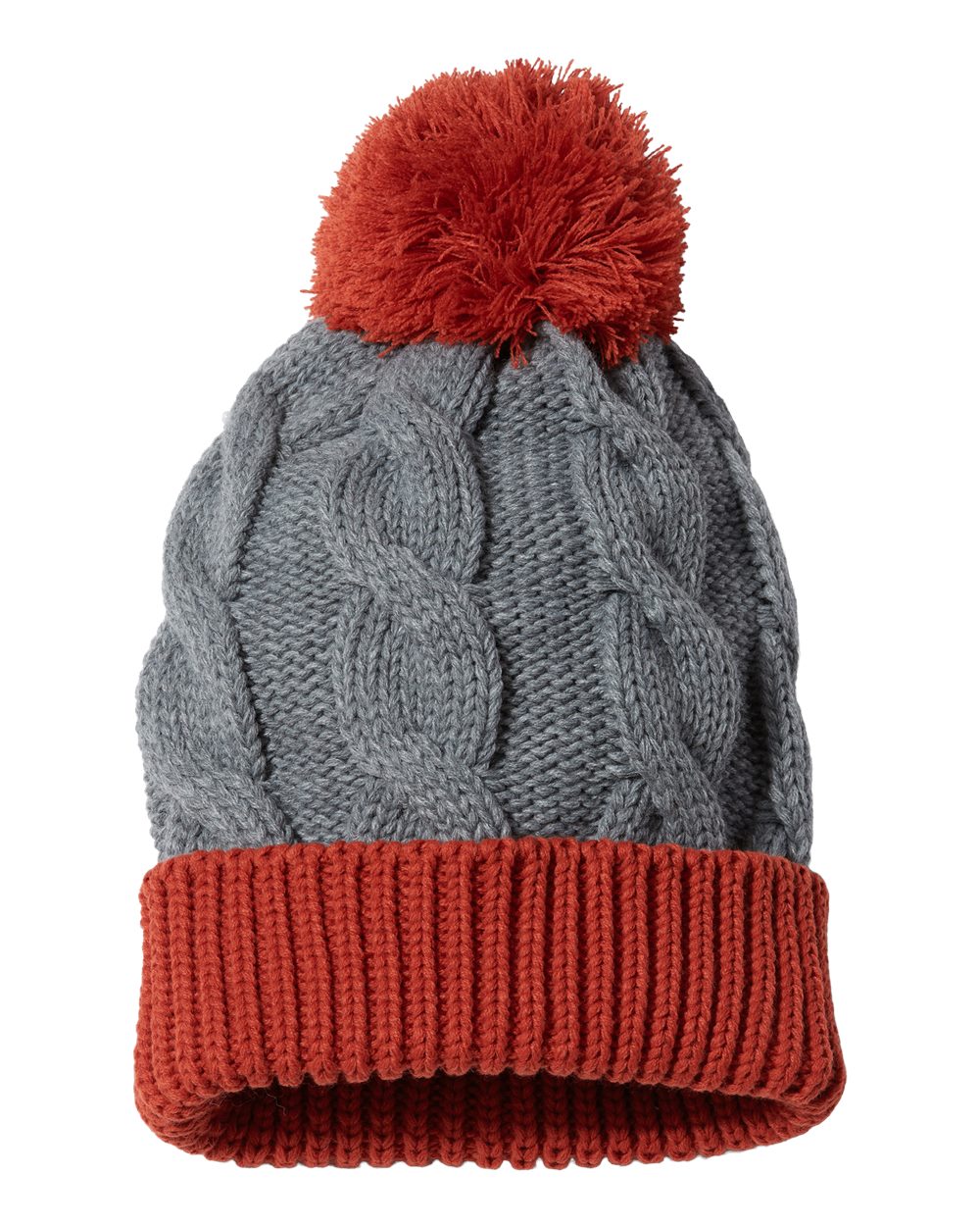 Richardson Chunk Twist Cuffed Beanie with Pom-Pom and Slouch