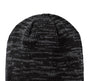 District DT620 Spaced-Dyed Knit Beanie Black/Charcoal Rib Cuff