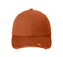 District Distressed Low-Profile Cotton Twill Cap with D-Ring Closure