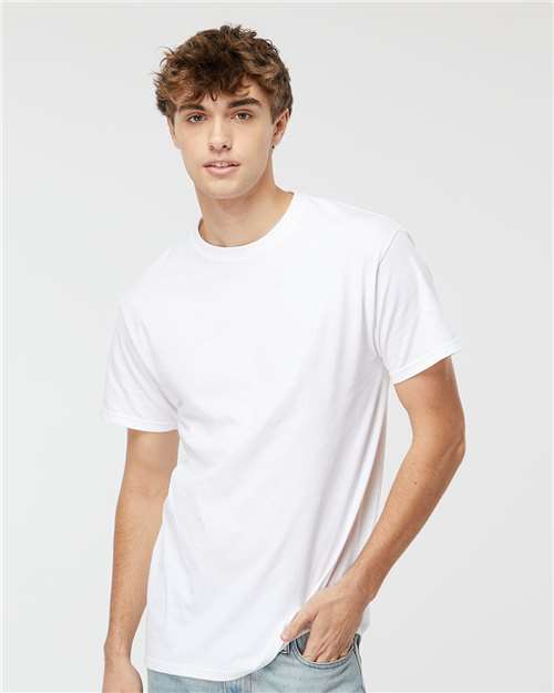 M&O Men's Gold Soft Touch Cotton Jersey T-Shirt Preshrunk Lightweight