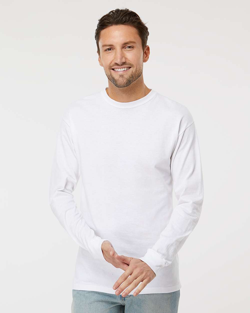 M&O Unisex Gold Soft-Touch Long Sleeve Preshrunk Cotton Tee