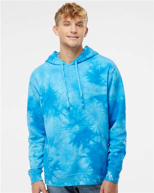 Independent Trading Co. Midweight Tie-Dye Hooded Sweatshirt Unisex Classic Fit