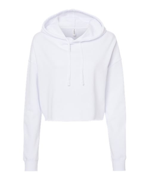 Independent Trading Co. Women's Lightweight Cropped Hooded Sweatshirt AFX64CRP