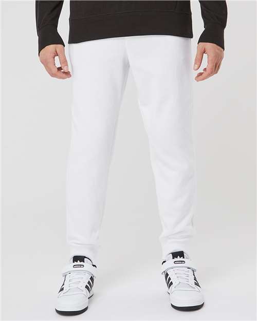 Midweight Fleece Sweatpants Relaxed Fit, Drawcord Waist, Rib Cuffs