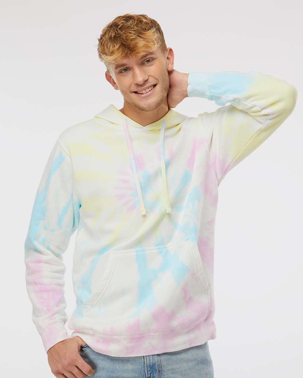 Independent Trading Co. Midweight Tie-Dye Hooded Sweatshirt Unisex Classic Fit