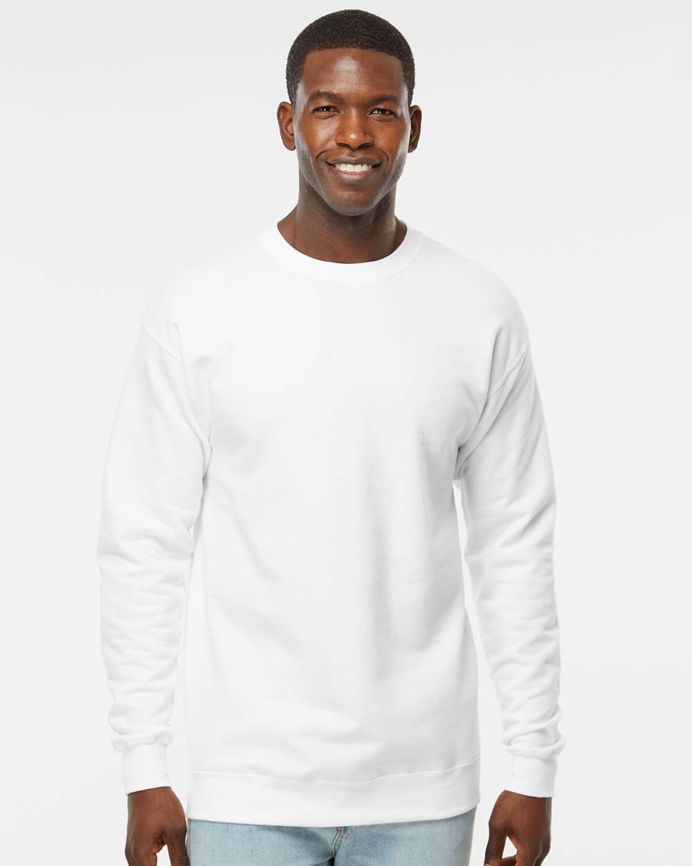 Hanes RS160 Unisex Soft Ring-Spun Cotton Blend Crewneck Sweatshirt