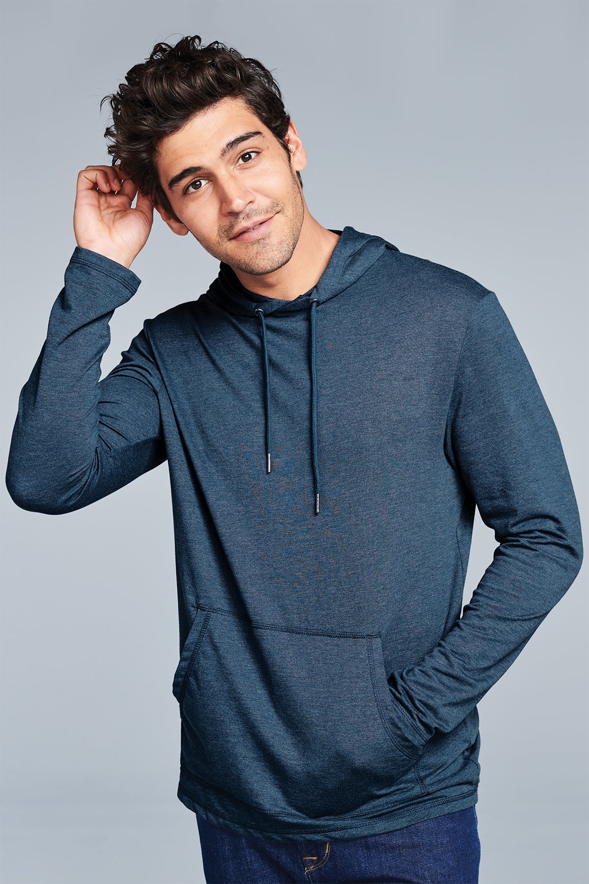 District Featherweight French Terry Hoodie Lightweight Unlined Pullover