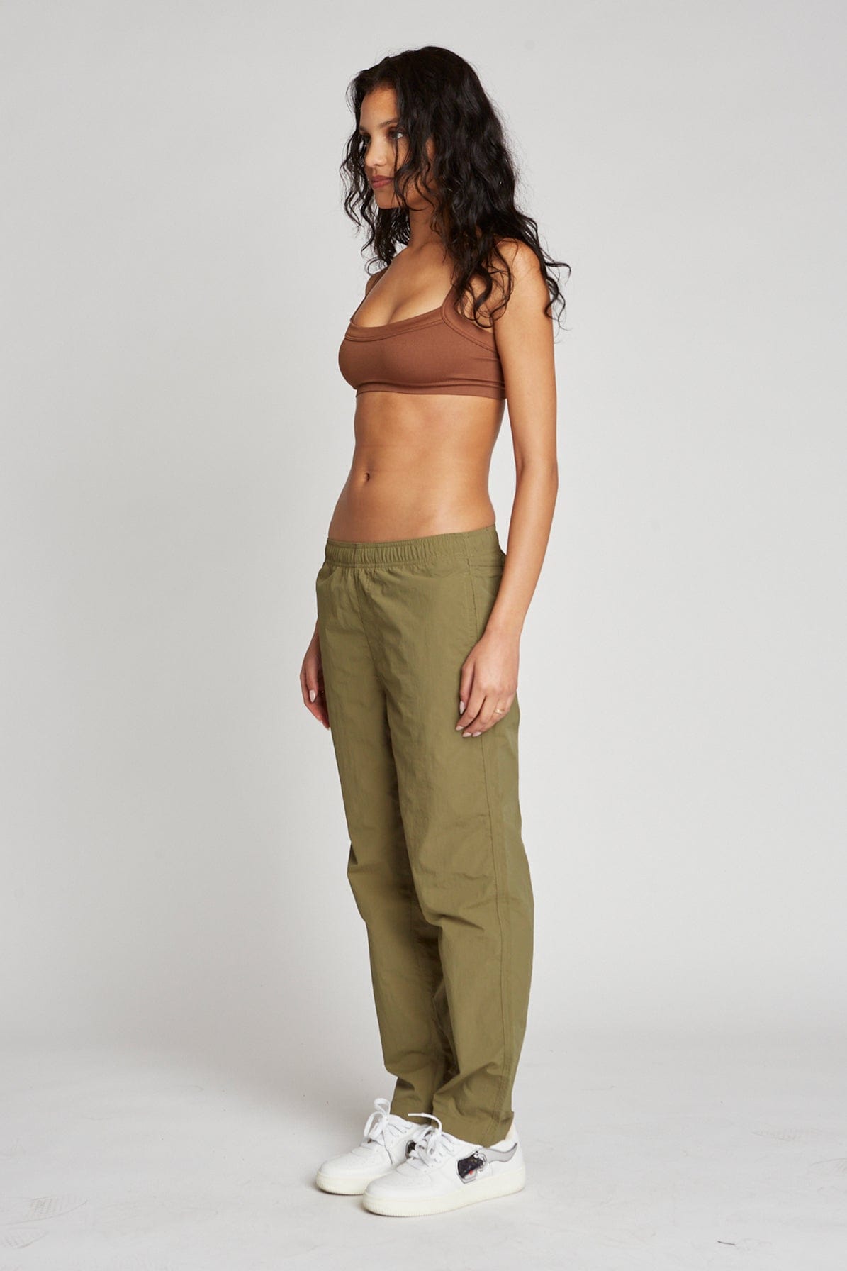 Lightweight Durable Nylon Warm-Up Pants with Elastic Waistband