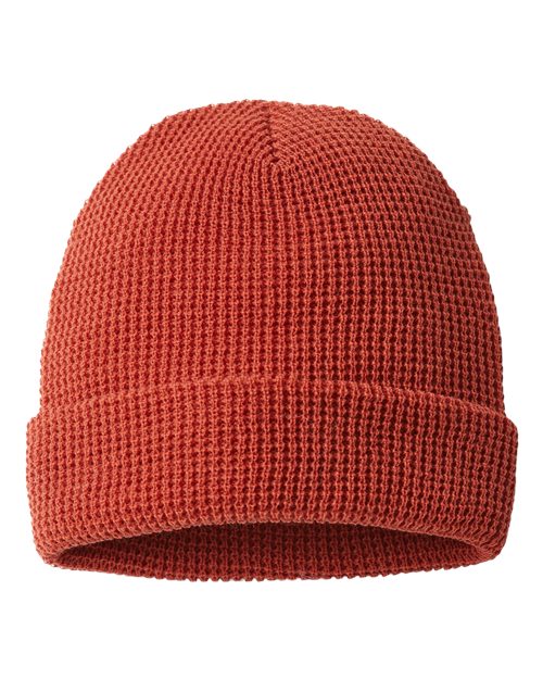 Richardson Waffle Cuffed Beanie with Adjustable Cuff, 11.5" Knit
