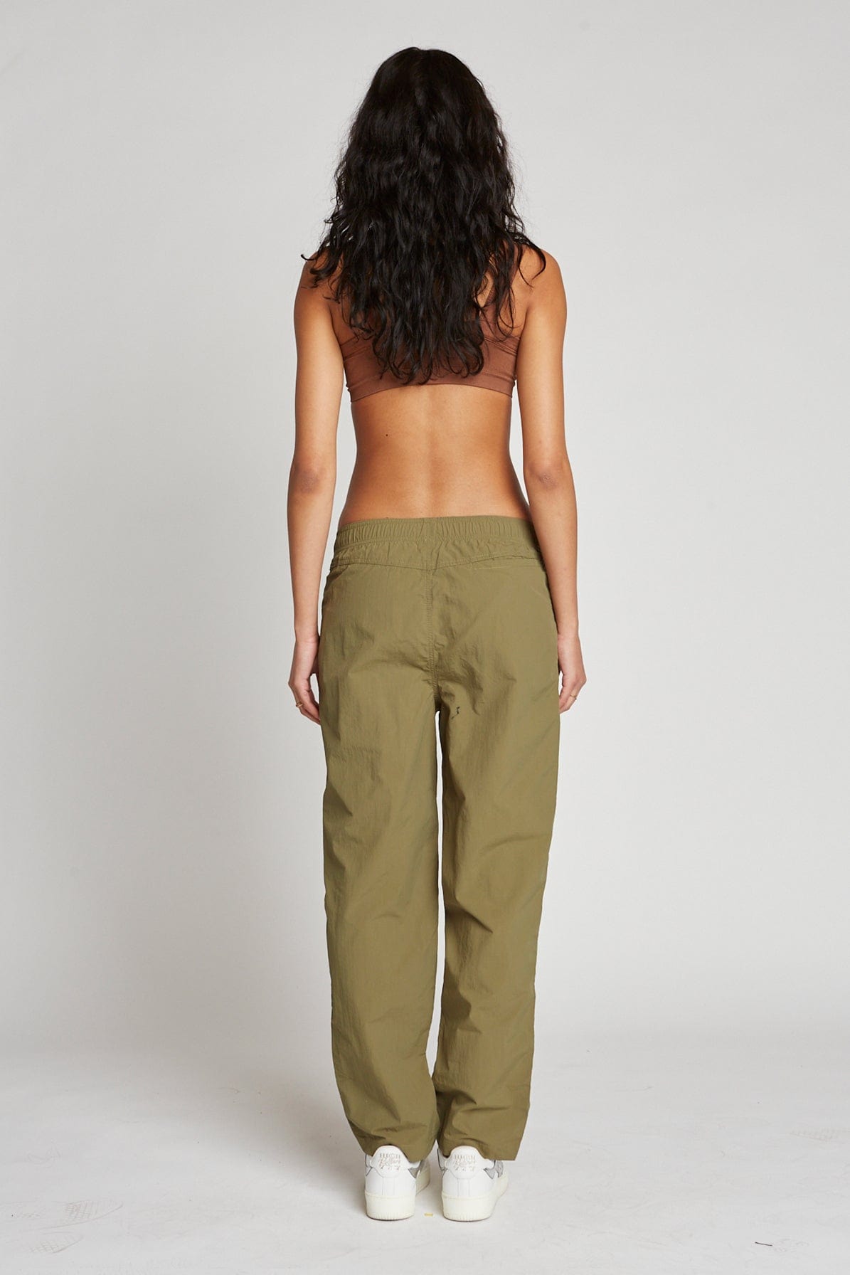 Lightweight Durable Nylon Warm-Up Pants with Elastic Waistband
