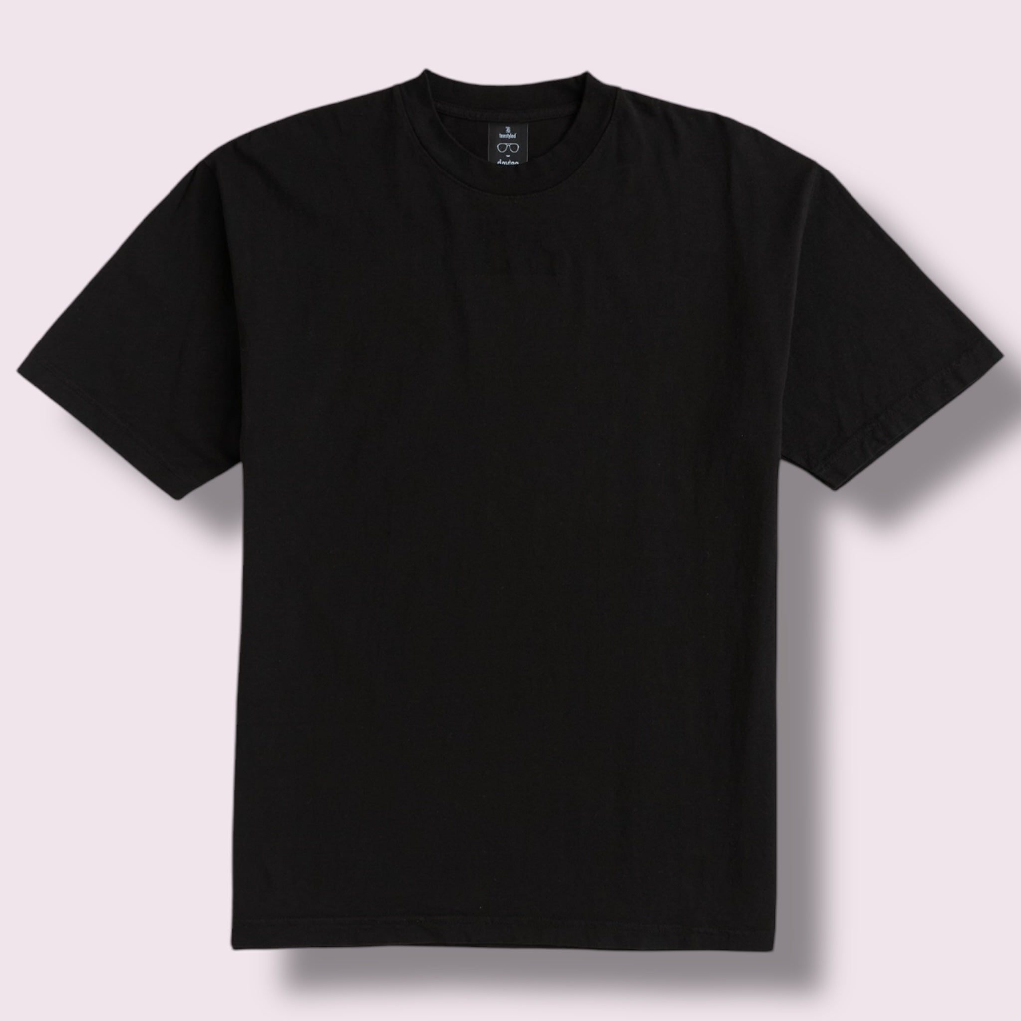 Unisex Heavyweight Garment-Dyed Cotton Tee High Rib Collar Shrink-Free