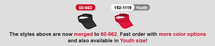 OTTO Cap 60-662 Cotton Sun Visor with Adjustable Hook-and-Loop Closure