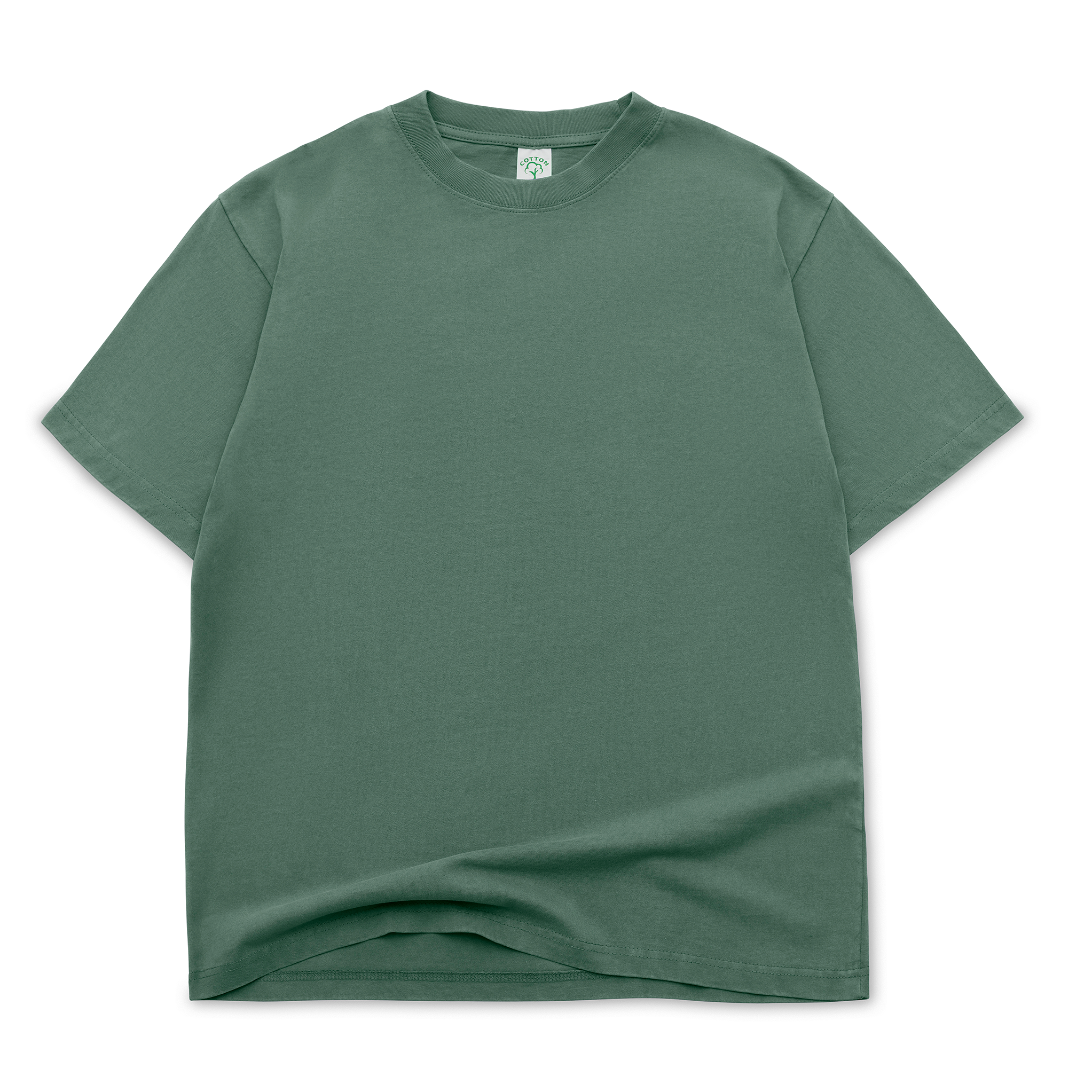 Oversized Box Short Sleeve Tee 7.5oz Enzyme-Wash Cotton Drop Shoulder