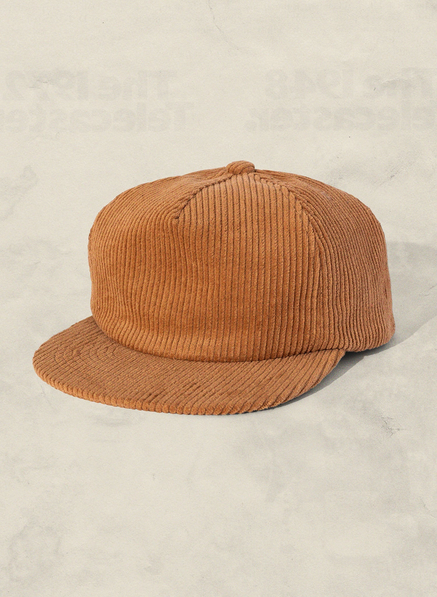 Kids Corduroy Field Trip Hat Adjustable Brass Strap 5-Panel